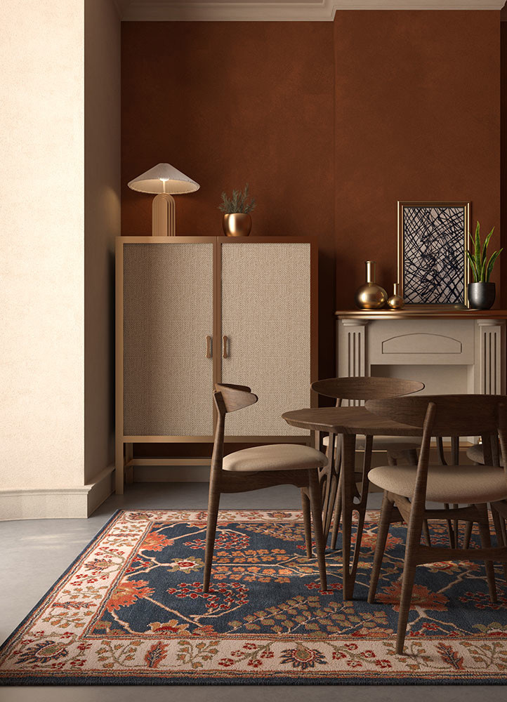 kasbah blue wool hand tufted Rug - R&D/info