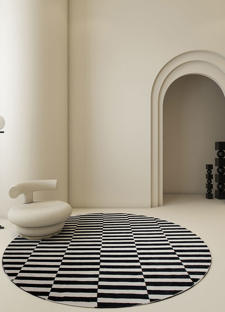 contour grey and black wool hand tufted Rug - R&D/info