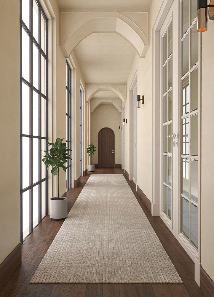 basis grey and black wool and viscose hand loom Rug - R&D/info