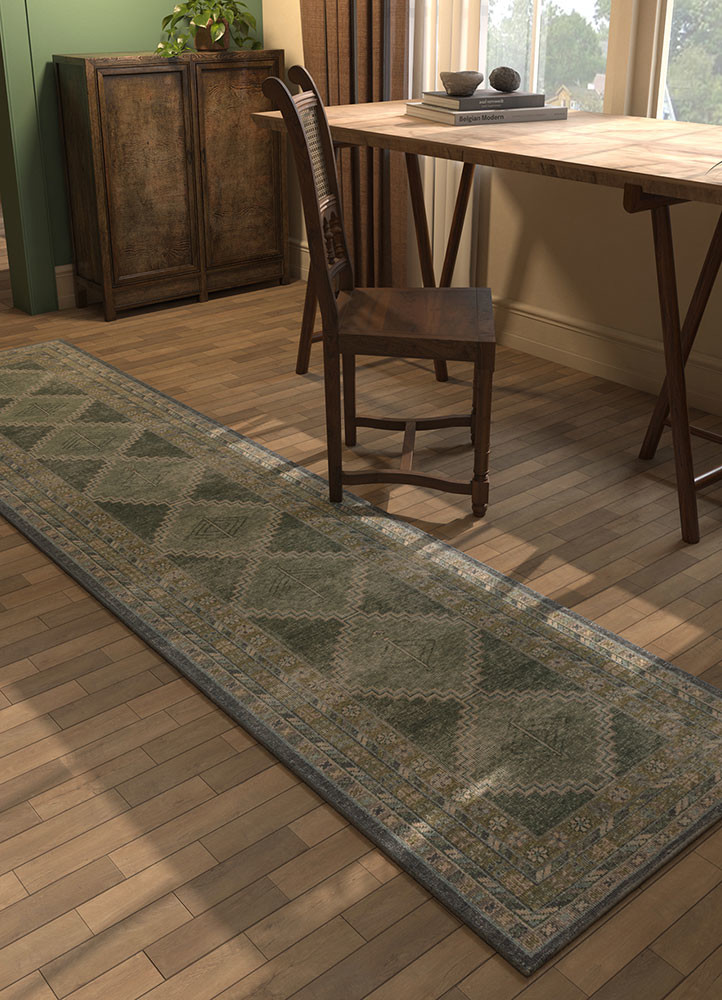 erbe green wool hand knotted Rug - R&D/info erbe green wool hand knotted Rug - R&D/info