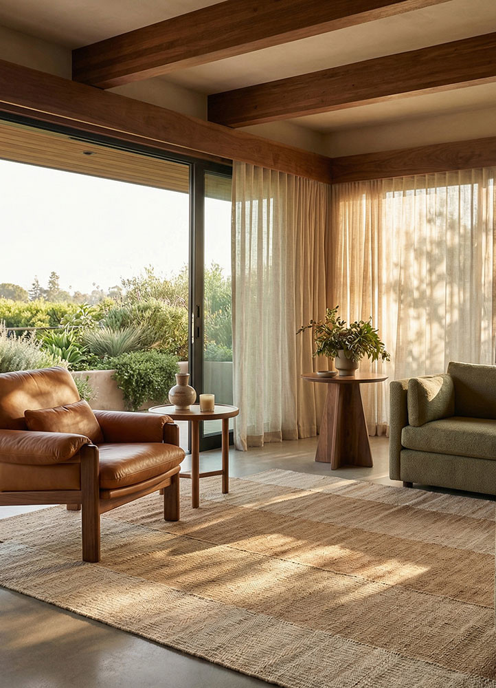 daaira beige and brown jute and hemp flat weavesRug - Rander