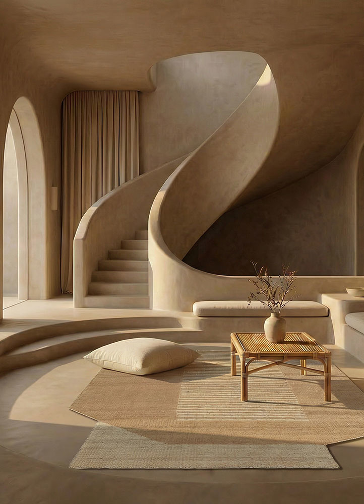 daaira beige and brown jute and hemp flat weavesRug - Rander