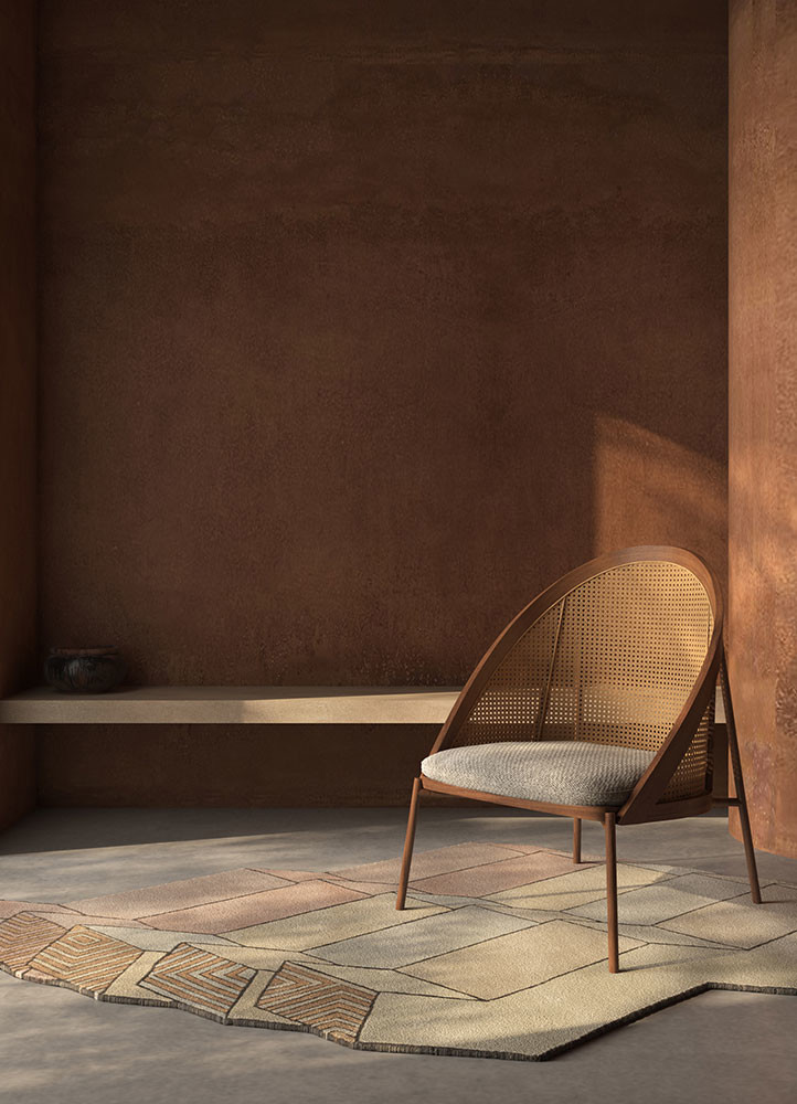 archetype blue wool and viscose hand tuftedRug - Rander archetype blue wool and viscose hand tuftedRug - Rander