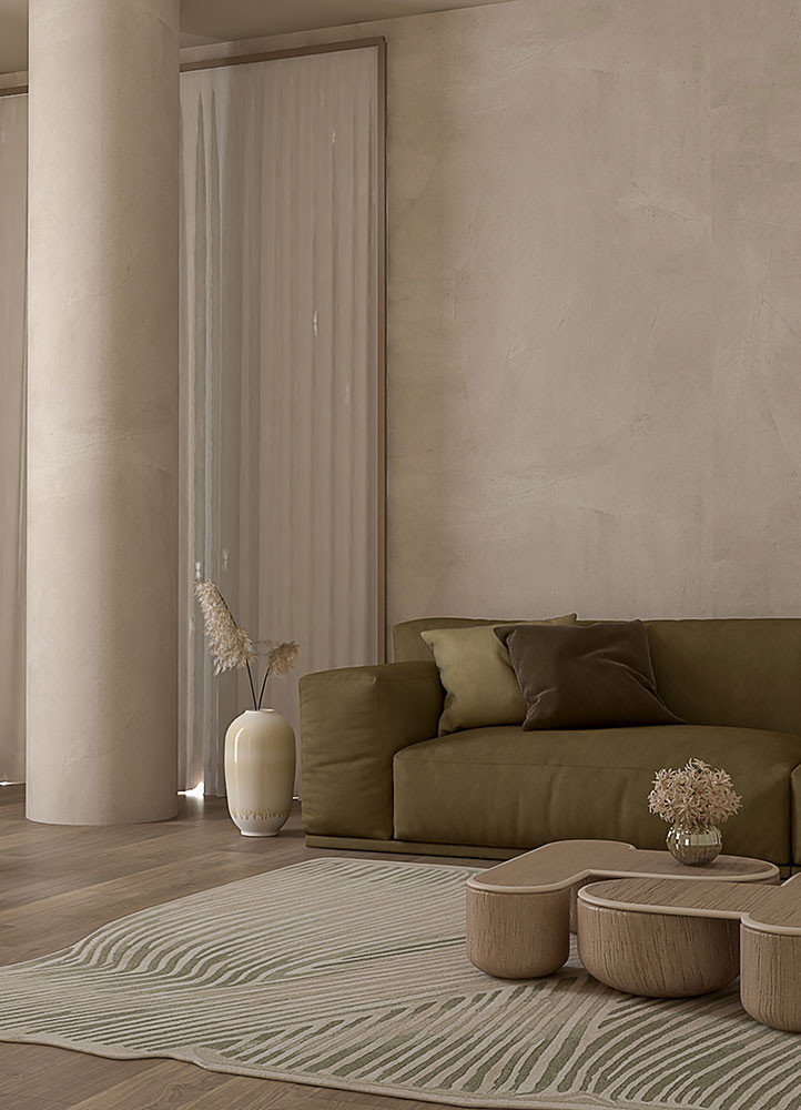 lucid gold wool and viscose hand tuftedRug - Rander lucid gold wool and viscose hand tuftedRug - Rander