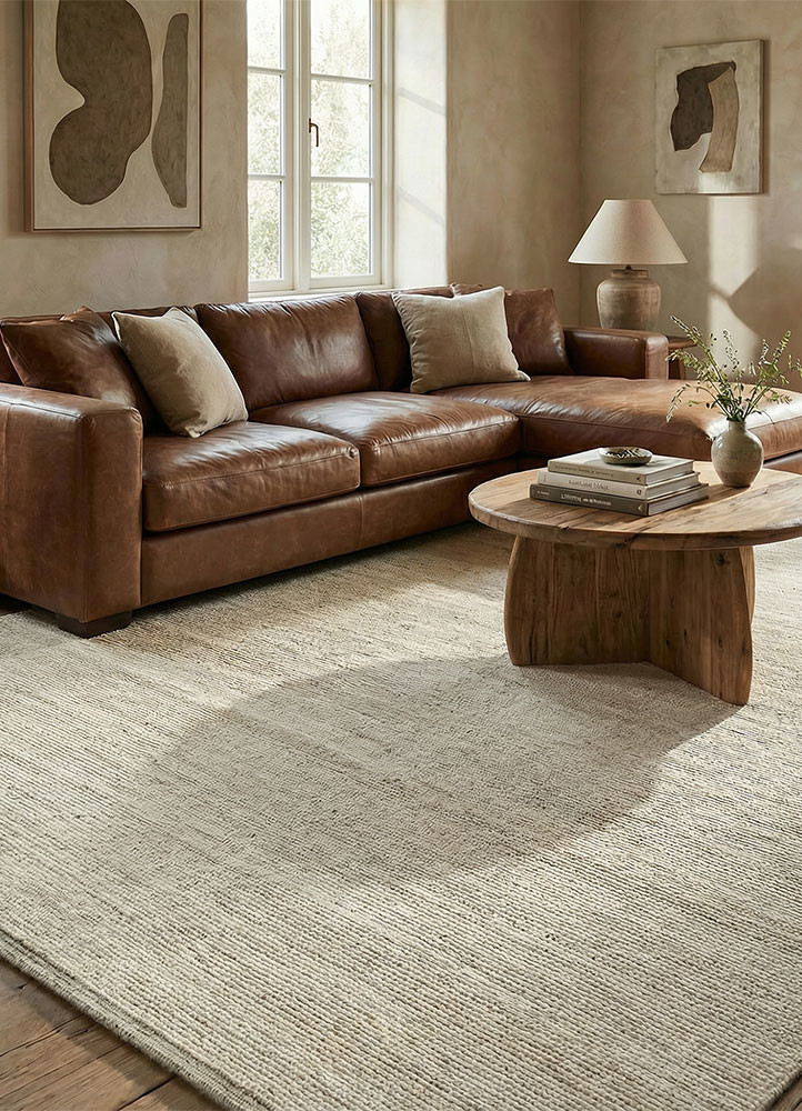 manifest ivory wool hand knottedRug - Rander