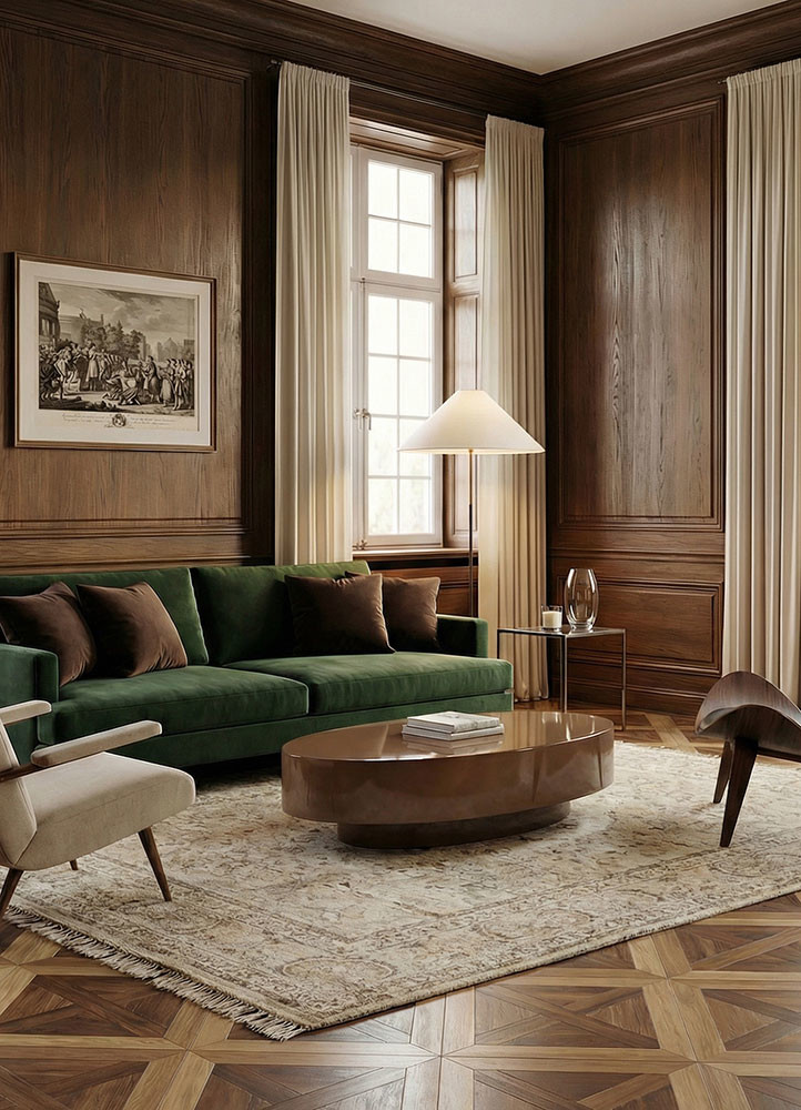 someplace in time ivory afghan wool hand knottedRug - Rander