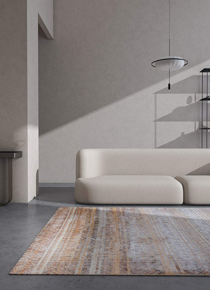 konstrukt red and orange jasmine hand loomRug - Rander konstrukt red and orange jasmine hand loomRug - Rander