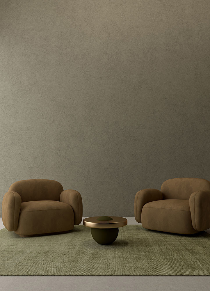 basis green viscose hand loomRug - Rander