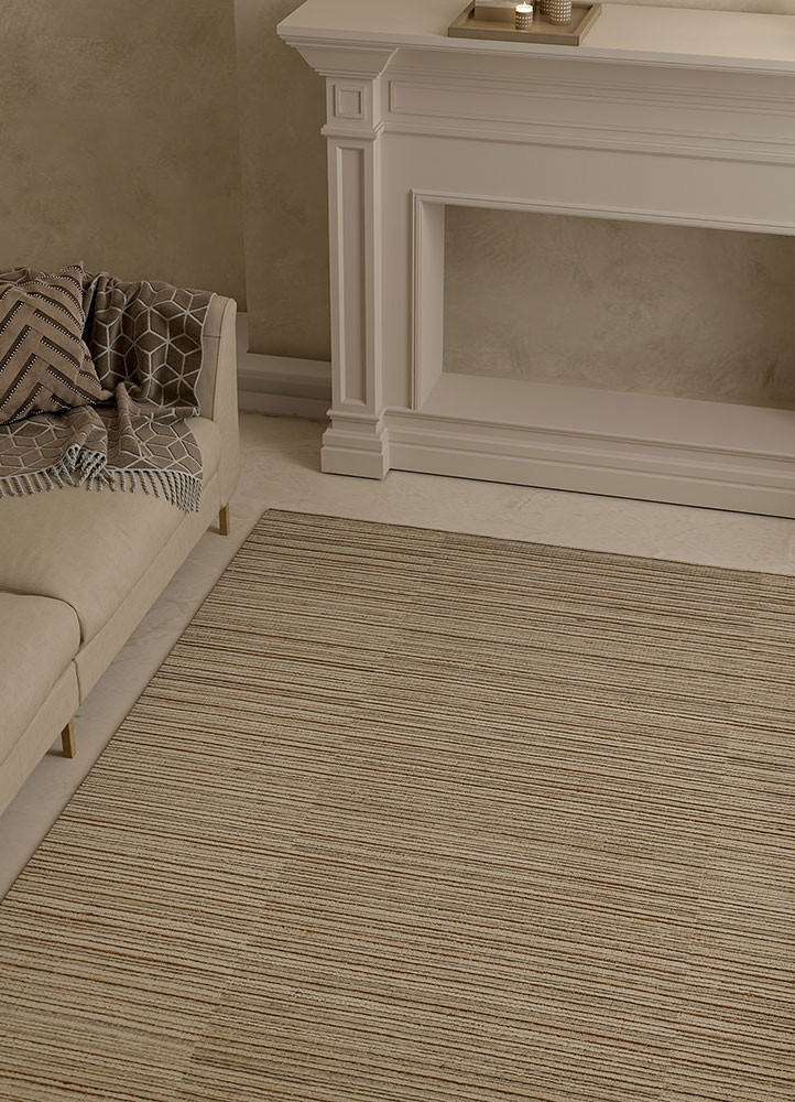 contour gold wool hand loomRug - Rander