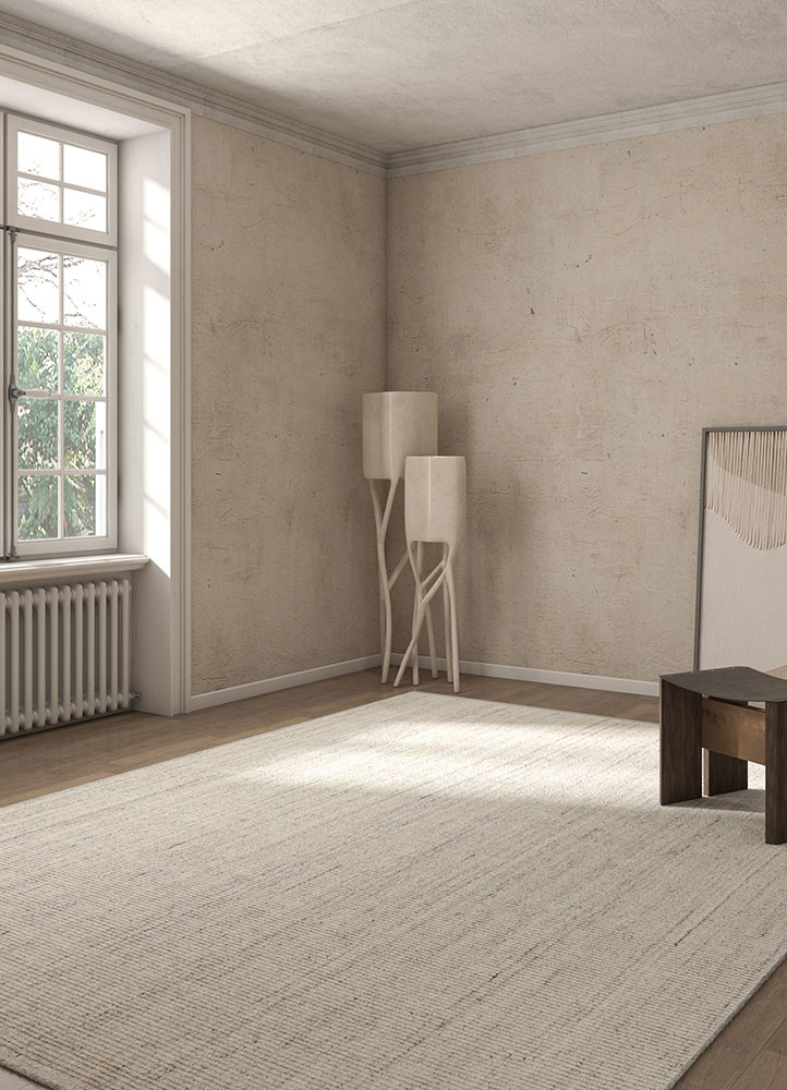 contour ivory wool hand loomRug - Rander