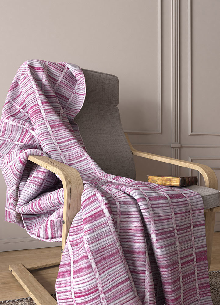 bespoke sile pink and purple polyester hand loomHome Textile - Rander