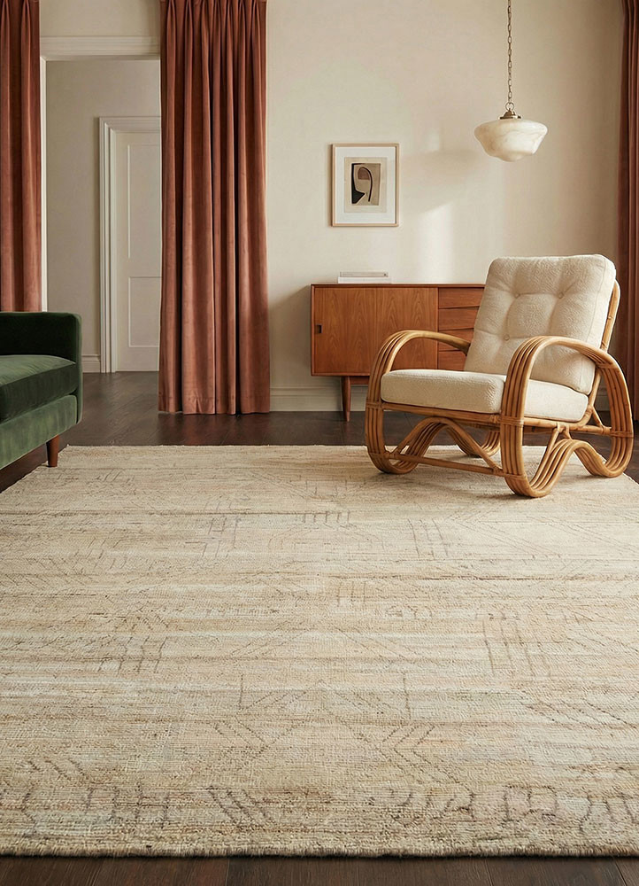 manifest ivory afghan wool hand knottedRug - Rander manifest ivory afghan wool hand knottedRug - Rander