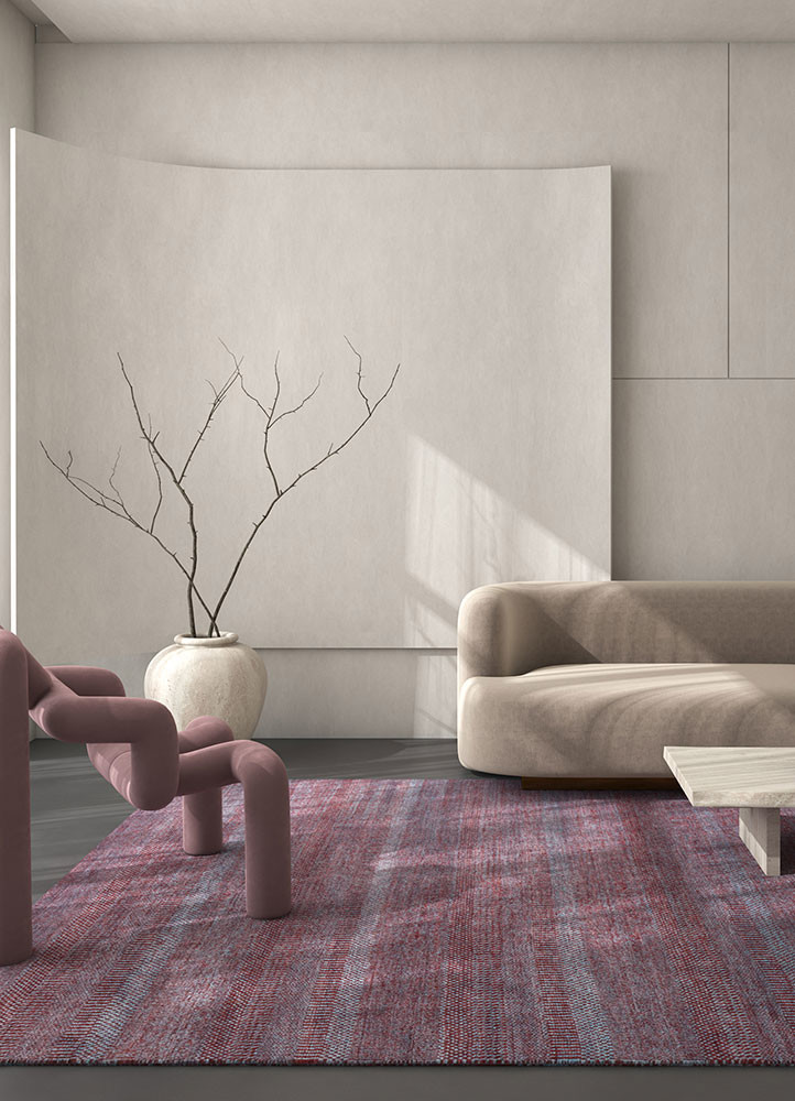 kairos grey and black wool and viscose hand knottedRug - Rander