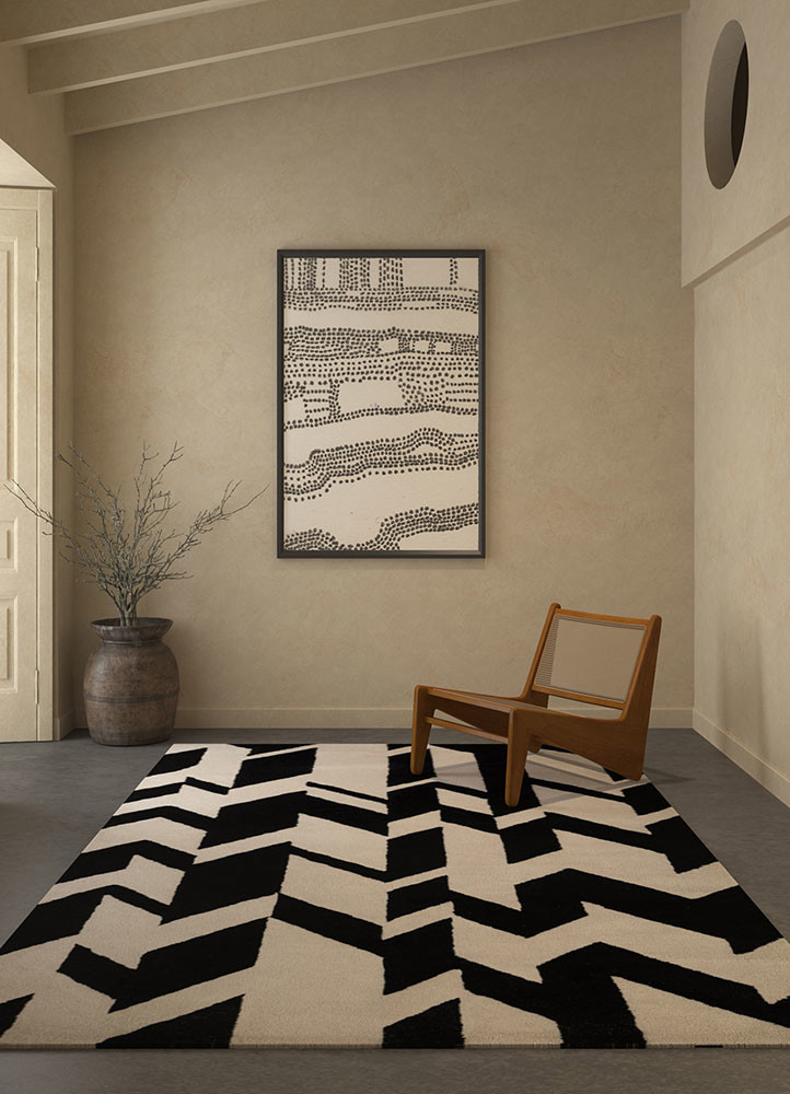 adrift ivory wool hand tuftedRug - Rander