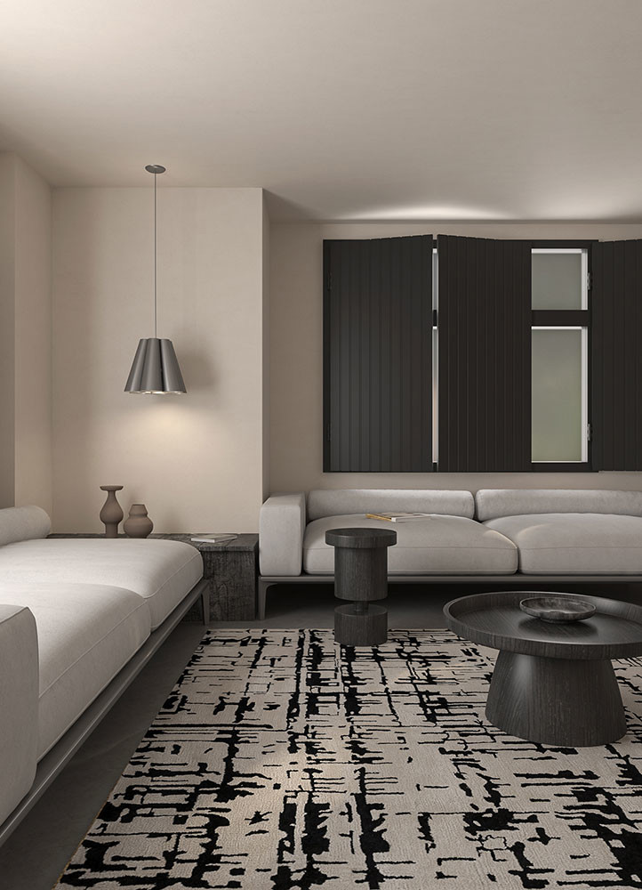 genesis ivory wool and viscose hand tuftedRug - Rander genesis ivory wool and viscose hand tuftedRug - Rander