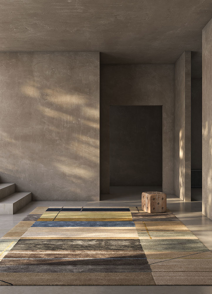 caliedo ivory wool and viscose hand tuftedRug - Rander