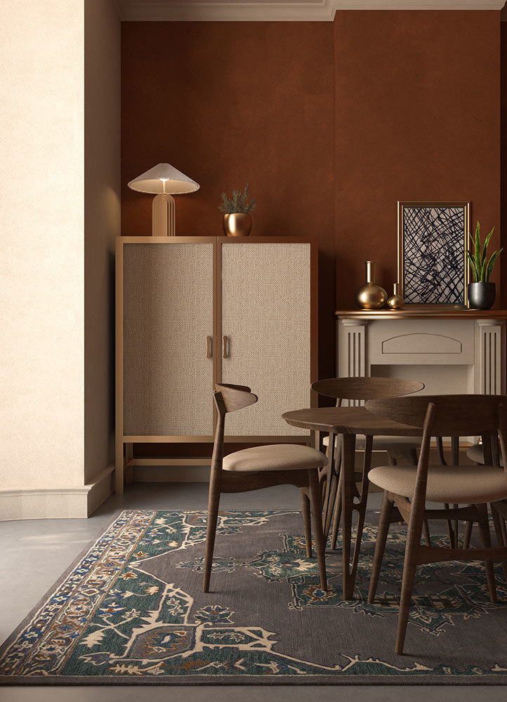 kasbah grey and black wool hand tuftedRug - Rander