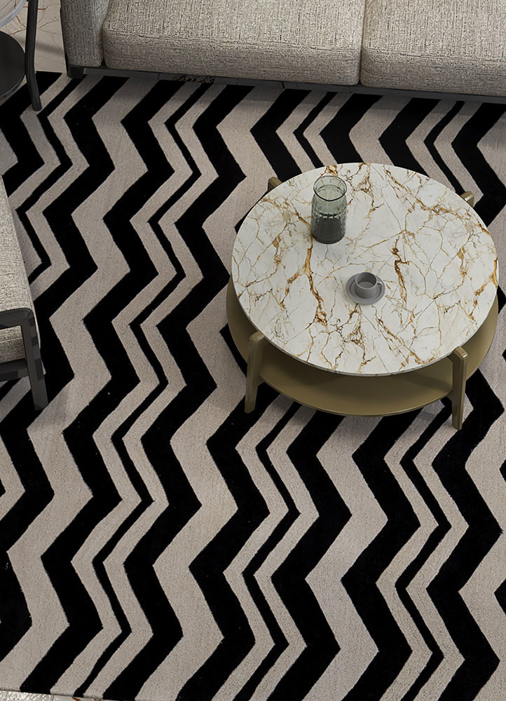 adrift ivory wool hand tuftedRug - Rander