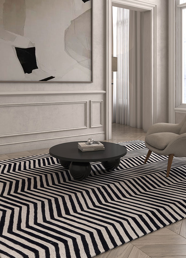 adrift ivory wool hand tuftedRug - Rander