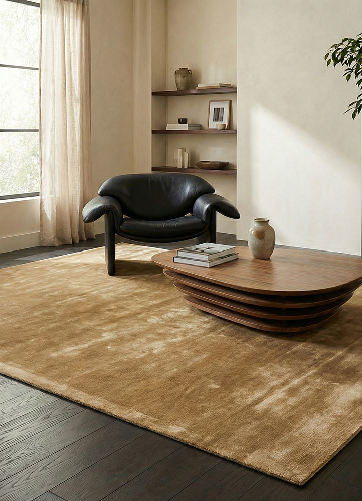 cera gold viscose hand tuftedRug - Rander