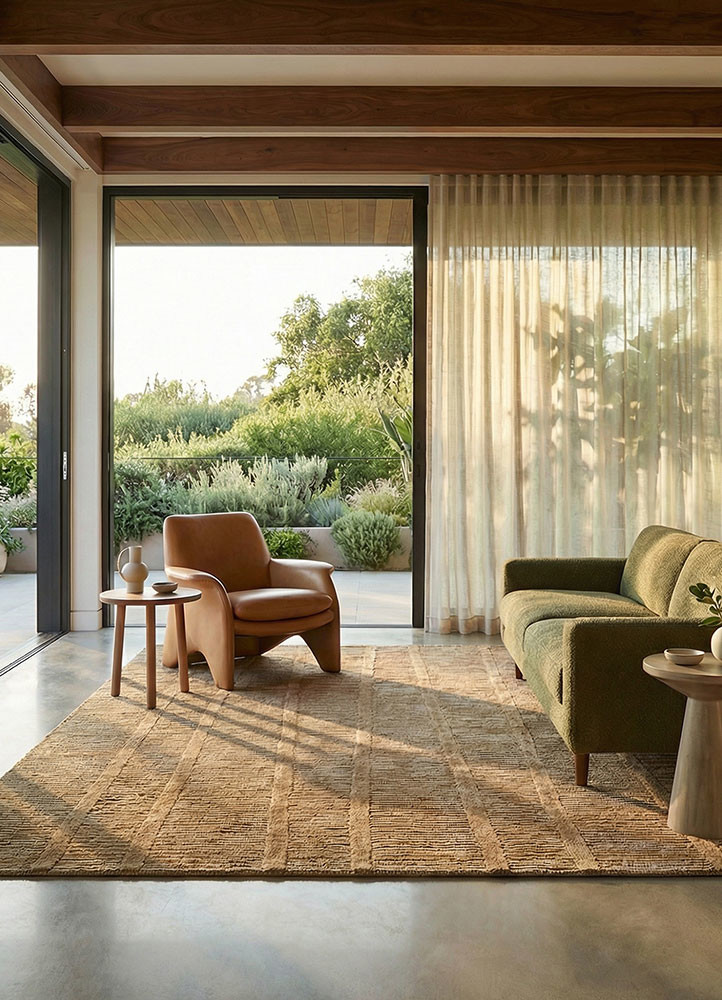 pathways ivory wool and viscose hand tuftedRug - Rander