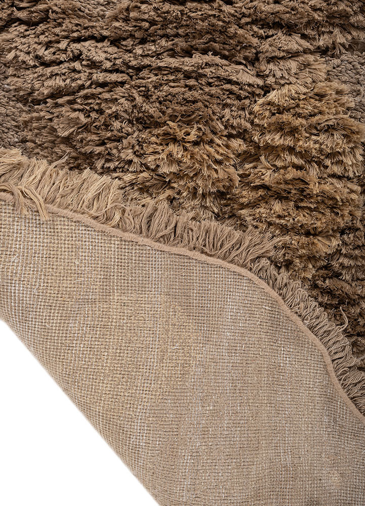 aprezo beige and brown acrylic hand knotted Rug - Backing Shot aprezo beige and brown acrylic hand knotted Rug - Backing Shot