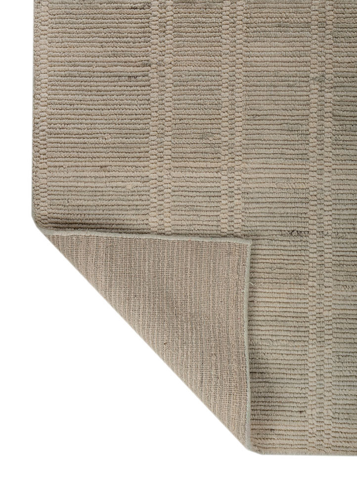 saga green wool hand loom Rug - Backing Shot saga green wool hand loom Rug - Backing Shot