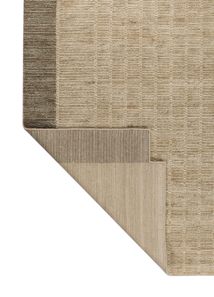 contour gold wool hand loom Rug - Backing Shot contour gold wool hand loom Rug - Backing Shot