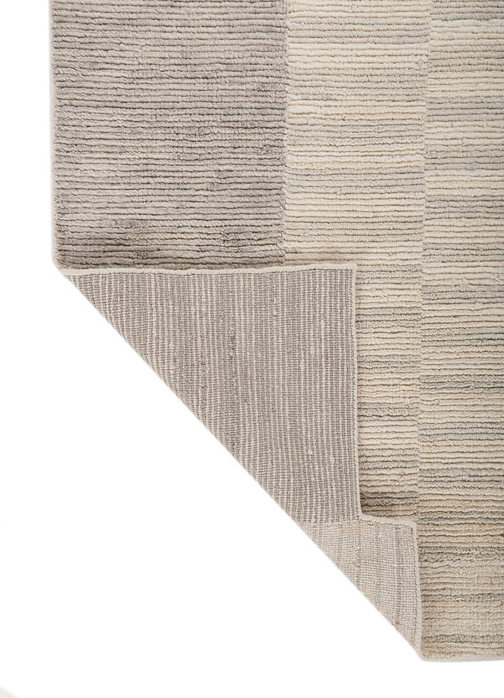 contour green wool hand loom Rug - Backing Shot contour green wool hand loom Rug - Backing Shot