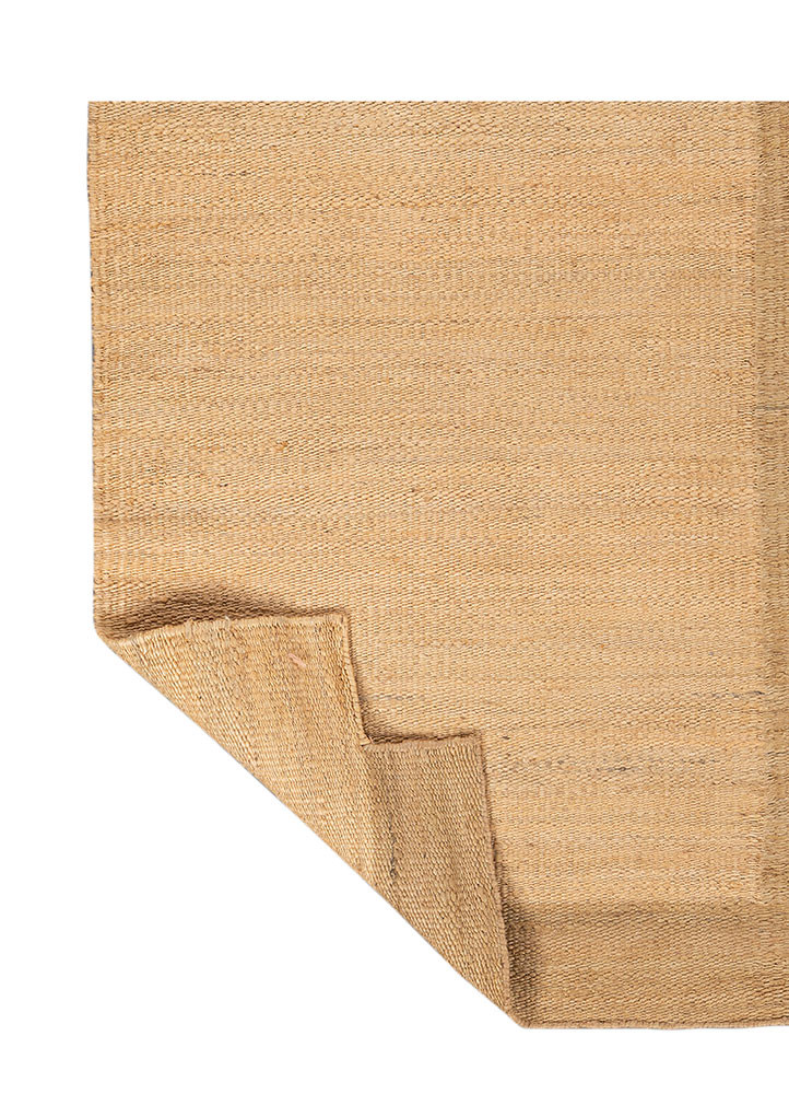 daaira beige and brown jute and hemp flat weaves Rug - Backing Shot