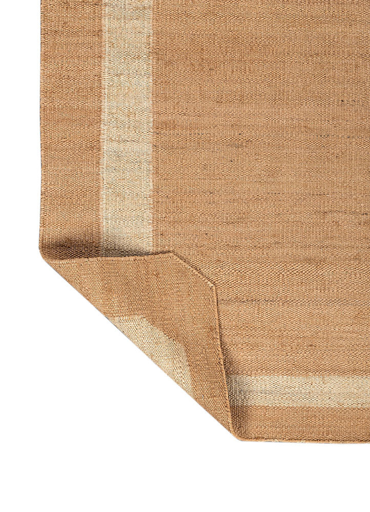 daaira beige and brown jute and hemp flat weaves Rug - Backing Shot