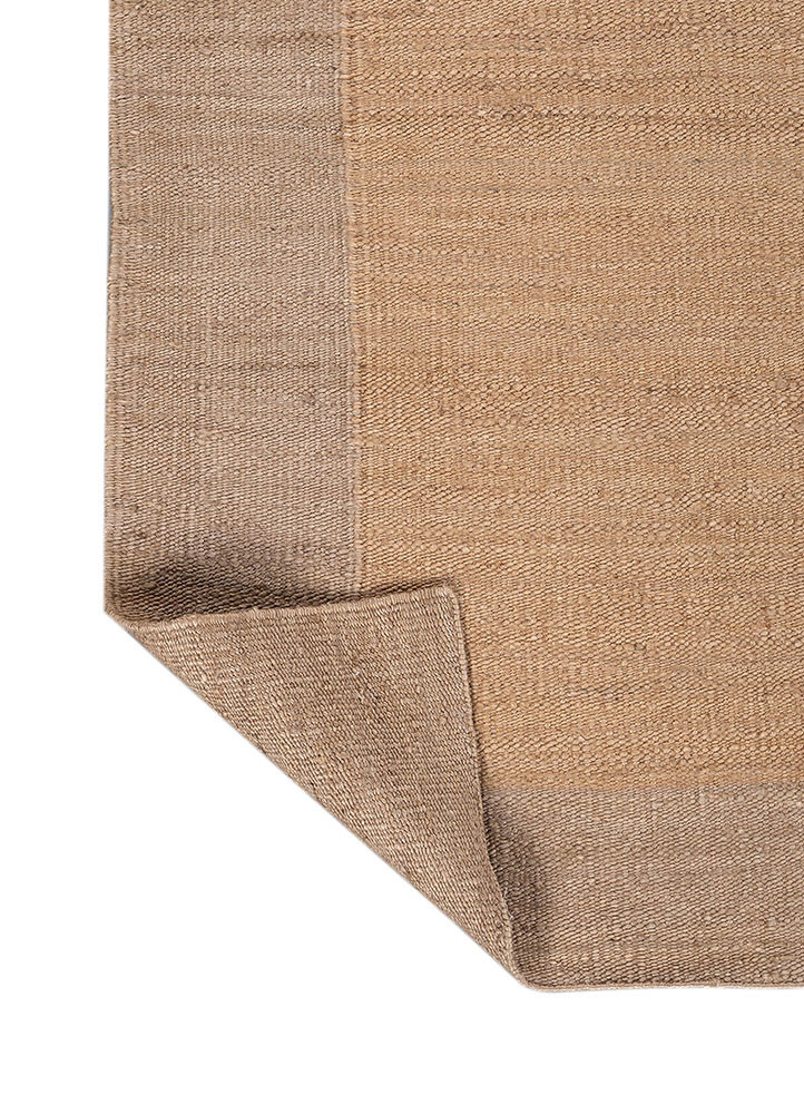 daaira beige and brown jute and hemp flat weaves Rug - Backing Shot