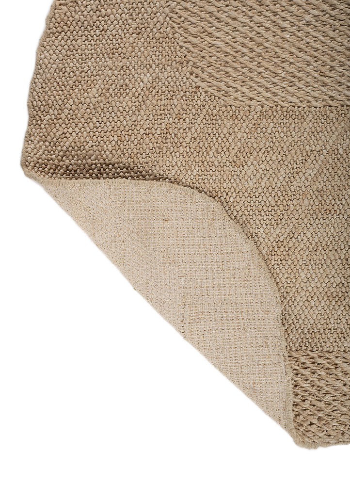 erbe ivory jute and hemp flat weaves Rug - Backing Shot