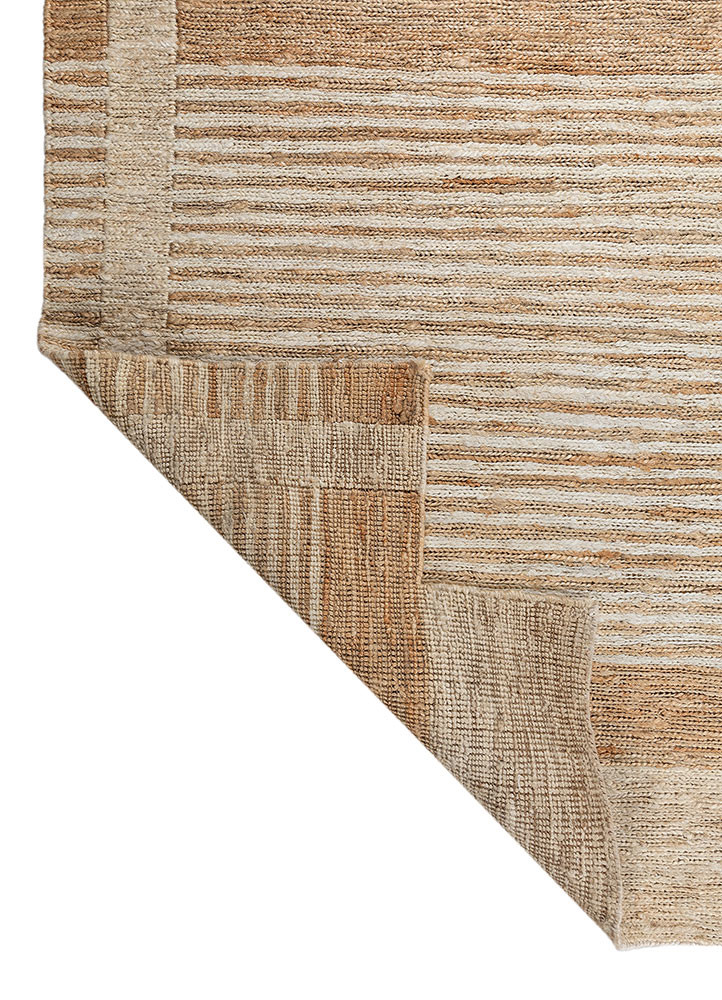 daaira beige and brown jute and hemp hand knotted Rug - Backing Shot daaira beige and brown jute and hemp hand knotted Rug - Backing Shot