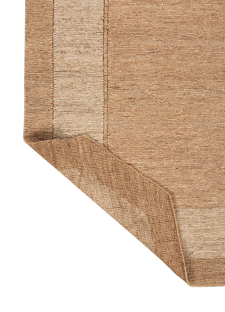 daaira beige and brown jute and hemp flat weaves Rug - Backing Shot
