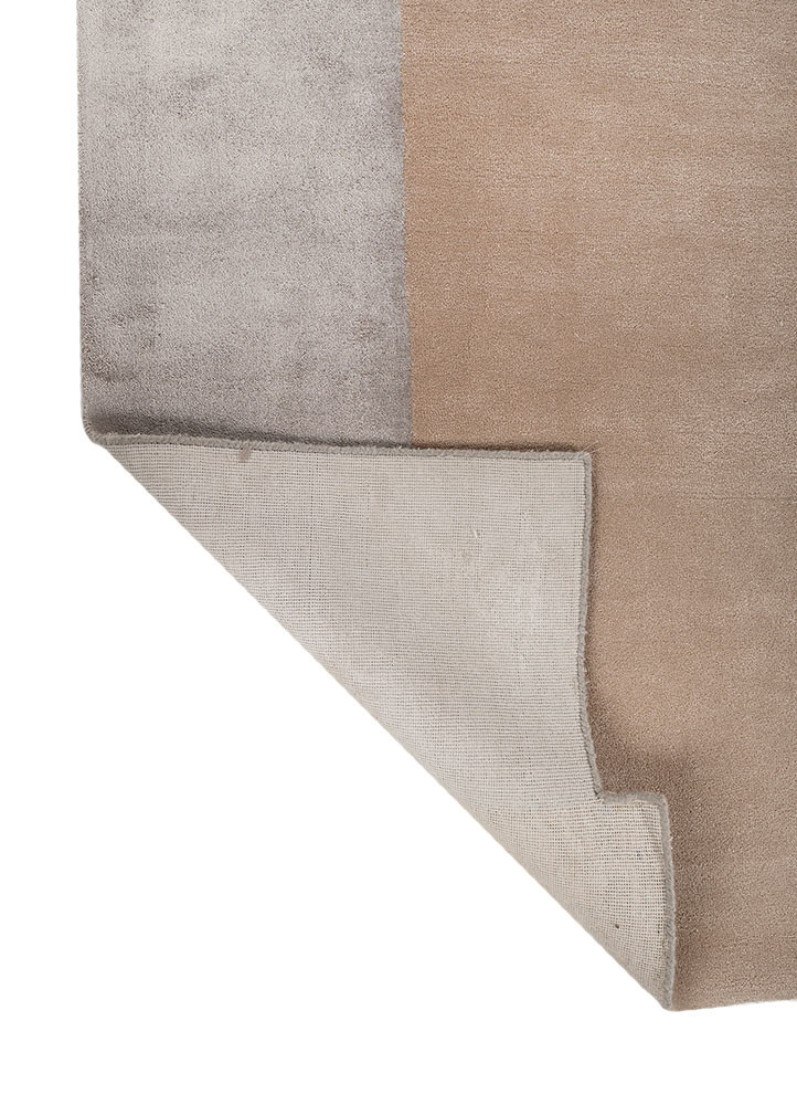 come around grey and black wool and viscose hand tufted Rug - Backing Shot come around grey and black wool and viscose hand tufted Rug - Backing Shot