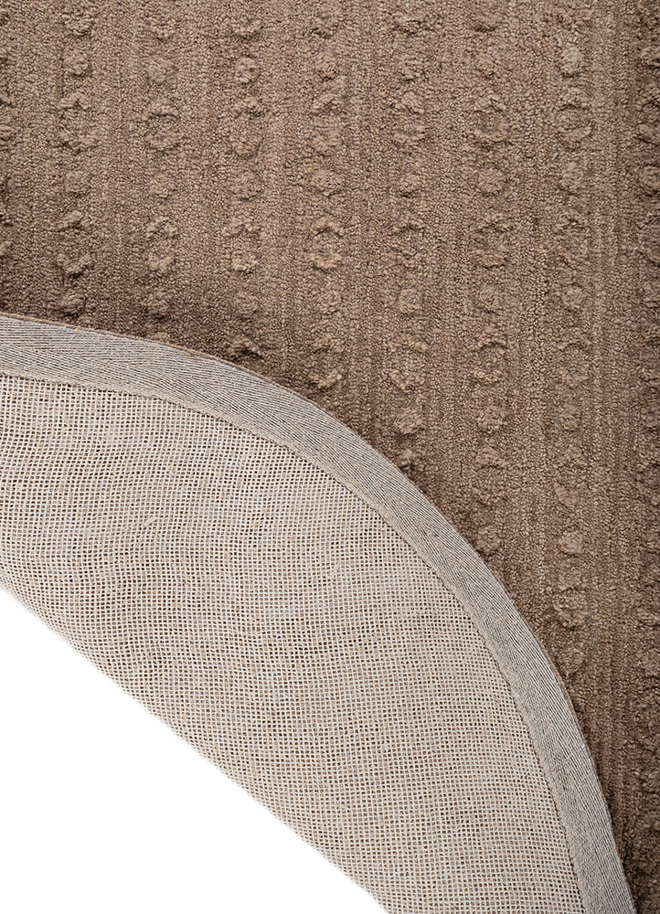 pathways beige and brown wool hand tufted Rug - Backing Shot pathways beige and brown wool hand tufted Rug - Backing Shot