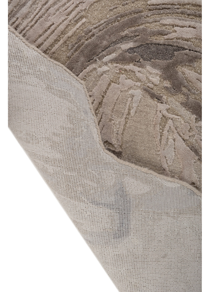 lucid ivory wool and bamboo silk hand tufted Rug - Backing Shot lucid ivory wool and bamboo silk hand tufted Rug - Backing Shot