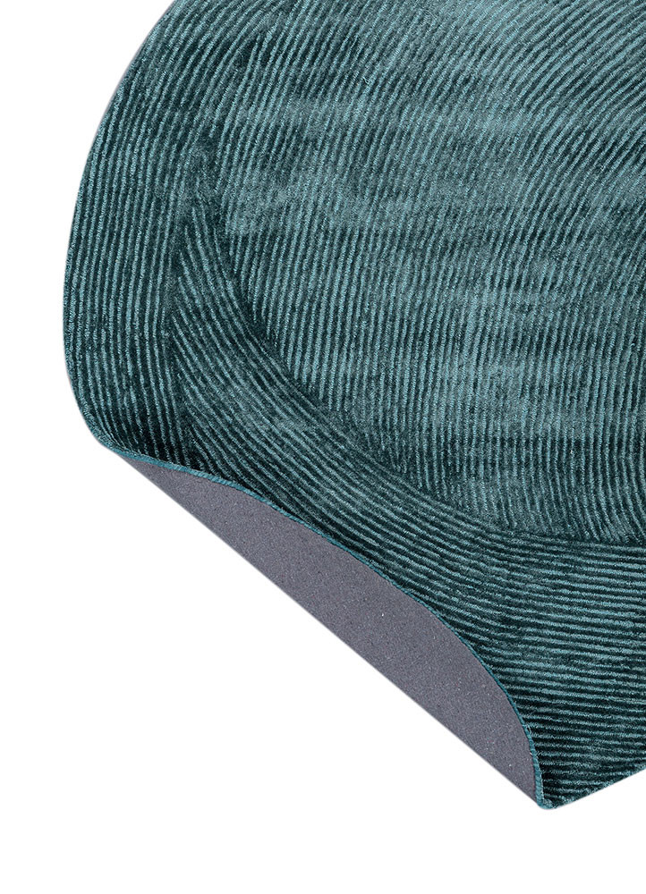 cera blue viscose hand tufted Rug - Backing Shot cera blue viscose hand tufted Rug - Backing Shot