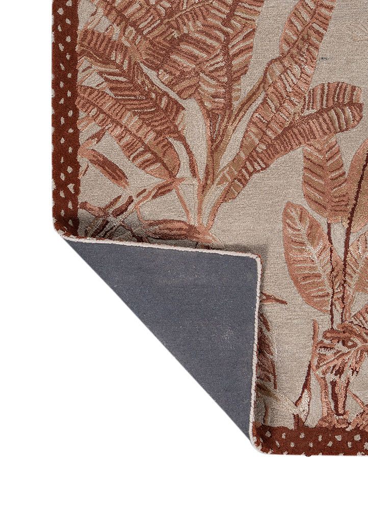 aurelia ivory wool and viscose hand tufted Rug - Backing Shot aurelia ivory wool and viscose hand tufted Rug - Backing Shot