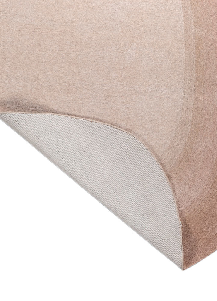 chroma pink and purple wool hand tufted Rug - Backing Shot