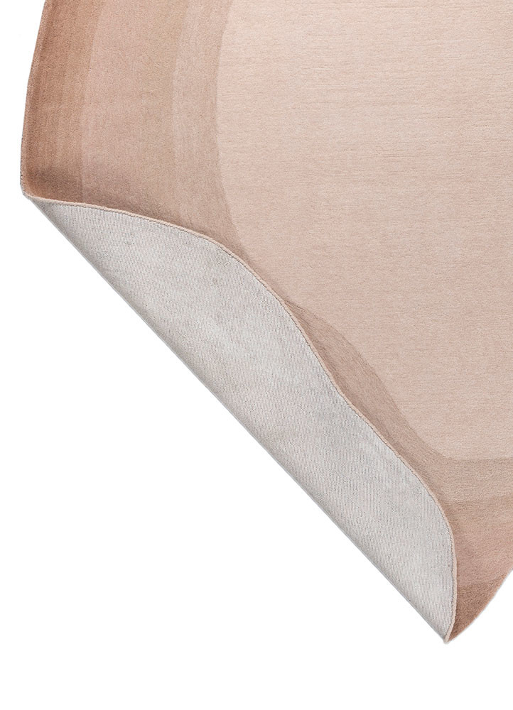 chroma pink and purple wool hand tufted Rug - Backing Shot