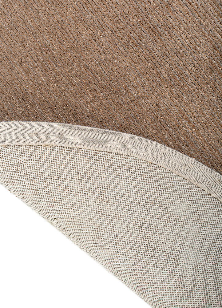 pathways beige and brown wool and viscose hand tufted Rug - Backing Shot pathways beige and brown wool and viscose hand tufted Rug - Backing Shot