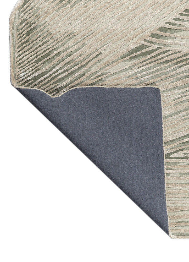 lucid gold wool and viscose hand tufted Rug - Backing Shot lucid gold wool and viscose hand tufted Rug - Backing Shot