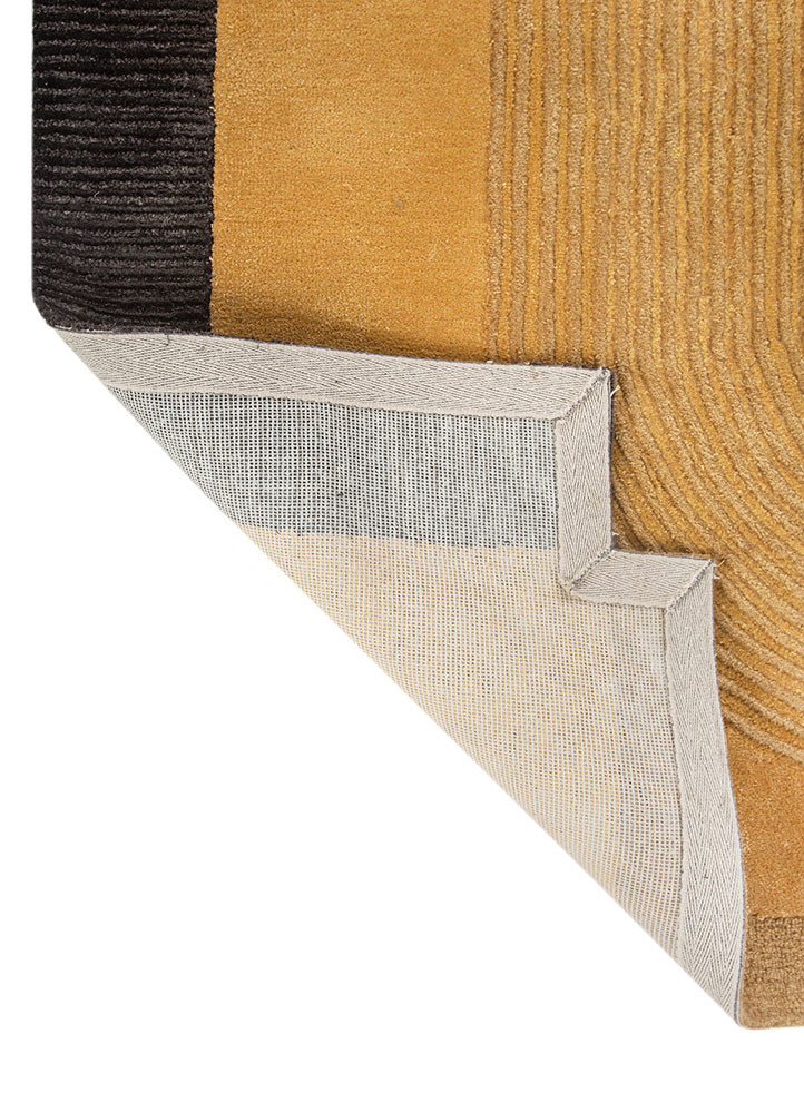 caliedo gold wool and viscose hand tufted Rug - Backing Shot caliedo gold wool and viscose hand tufted Rug - Backing Shot