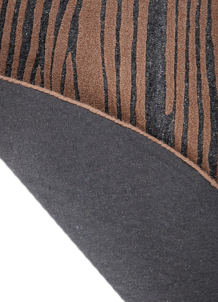 pathways red and orange wool hand tufted Rug - Backing Shot pathways red and orange wool hand tufted Rug - Backing Shot