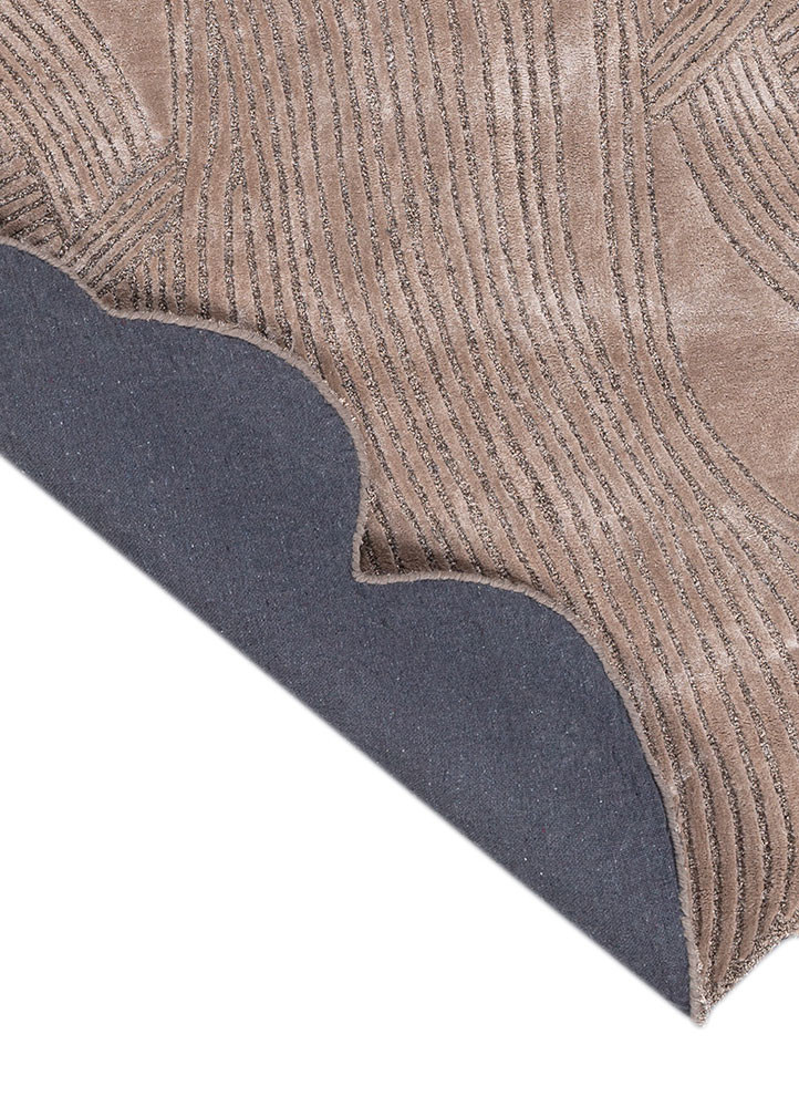 infini ivory viscose hand tufted Rug - Backing Shot infini ivory viscose hand tufted Rug - Backing Shot