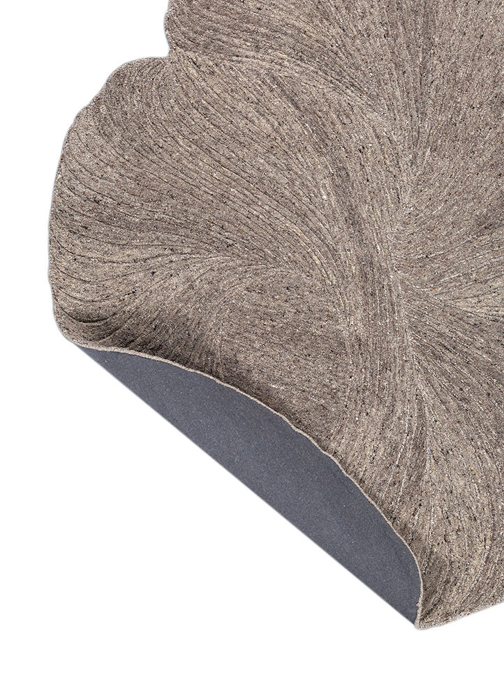 infini grey and black wool hand tufted Rug - Backing Shot infini grey and black wool hand tufted Rug - Backing Shot