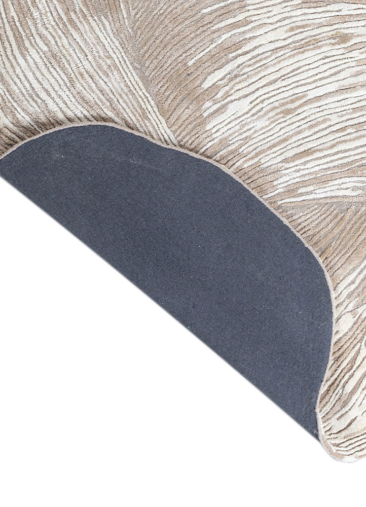 infini ivory wool and viscose hand tufted Rug - Backing Shot infini ivory wool and viscose hand tufted Rug - Backing Shot