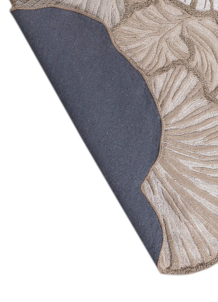 aurelia ivory wool and viscose hand tufted Rug - Backing Shot aurelia ivory wool and viscose hand tufted Rug - Backing Shot